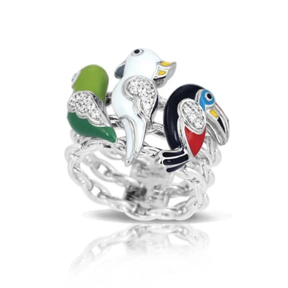 Belle Etoile Aviary Ring - Picture 1 of 14